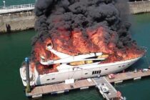 $3.4m yacht sunk in UK harbour inferno