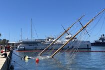 $7.2m yacht sinks after collision in a Spanish marina