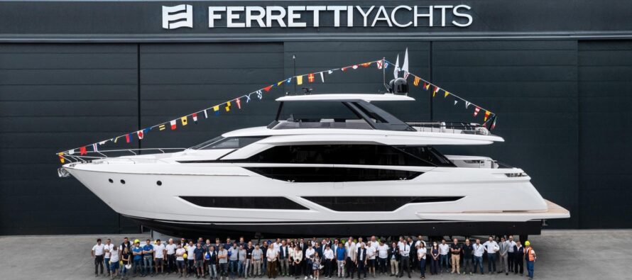 First Ferretti 860 launched